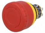 Switch: emergency stop | Stabl.pos: 2 | NC x2 | 16mm | red | IP65 | Pos: 2