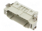 Connector: HDC | contact insert | male | CCE | PIN: 16 | 16A | 600V | 16+PE
