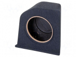 Car loudspeaker enclosure | MDF | black melange | 250mm | BMW | 15l