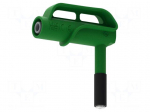 Adapter | 4A | green | Tip diameter: 6.6mm | Socket size: 4mm | MGP