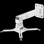 ONKRON Projector Mount Ceiling Adjustable Bracket up to 22 lbs Projectors, White