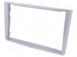Radio mounting frame | Opel | 2 DIN | light silver