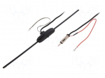 Antenna | inner | AM,FM | universal,with amplifier | 2.4m | 12VDC