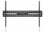 Holder | for wall mounting | 75kg | 43&divide;100" | black | permanent