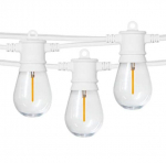 LED āra dārza 100m virtene dārzam un terasēm E27 (spuldzes nav iekļautas) 100x spuldzēm solis 100cm balta IP65