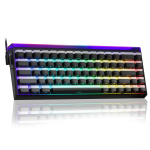 Aula HERO 68 HE EN Layout Magnetic switch keyboard 68-key side-engraved keycaps Black+Black Lighthouse