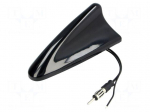 Antenna | SHARK | AM,FM | DIN | black | 12VDC | Kind: RG174