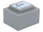 Transformer: encapsulated | 12VA | 230VAC | 12V | 12V | 0.5A | 0.5A | IP00