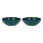 Set of 2 Concerto Ottanio Salad Bowls - Blue-Green, 26 cm