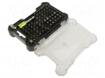Tools set: screwdriver bits | plastic cassette | Kit: adapter