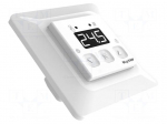 Temperature controller | in mounting box | 230VAC | IP20 | Imax: 20A