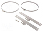 Pole mounting kit | stainless steel | 215mm | for enclosures
