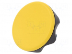Knob | &Oslash;: 56mm | Ext.thread: M8 | 20mm | technopolymer (PA) | Cap: yellow