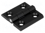 Hinge | Width: 50mm | zinc and aluminium alloy | black | H: 50mm