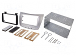 Radio frame | Lancia | 2 DIN | silver