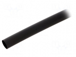Heat shrink sleeve | 2: 1 | 12.7mm | L: 1.2m | black | polyolefine | 5pcs.