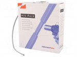 Heat shrink sleeve | 2: 1 | 3.2mm | L: 10m | grey | Wall thick: 0.5mm