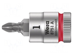 Socket: Phillips-bit | PH1 | 1/4" | 28mm