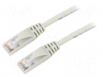 Patch cord | U/UTP | Cat 6 | RJ45 plug,both sides | stranded | Cu | 0.5m