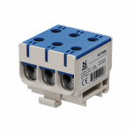 NLT3P50 Universaalne klemm 3P 3x2,5&ndash;50 mm&sup2;, sinine, Al/Cu juhtidele (alumiinium- ja vaskjuhtmetele)