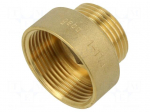 Splice terminal: muff | male-female,reductive | brass CW617N | BR