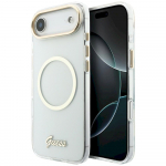 Case Guess IML Script Metal MagSafe for iPhone 17 Air / transparent