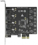 DeLOCK PCIe x1 K 4x ext USB-A BU SS USB - 90509