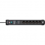 Brennenstuhl Premium-Line power strip 6-way (black, 3 meters, 60,000A surge protection)
