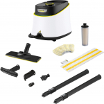K&auml;rcher steam cleaner SC 3 Deluxe EasyFix (white/black, 1,900 watts, with EasyFix floor cleaning set)