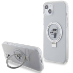 Karl Lagerfeld KLHMP15MHMRSKCH iPhone 15 Plus / 14 Plus 6.7" Hardcase Ring Stand Karl&Cho / white