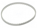 Timing belt | T10 | W: 10mm | H: 4.5mm | Lw: 500mm | Tooth height: 2.5mm