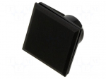 Plug | 61 | 24x24mm | Body: black | plastic