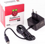 Okdo Official Black Raspberry Pi 5.1A / 3A PSU, Power Supply (Black)