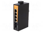 Industrial module: switch Ethernet | unmanaged | 9.6&divide;60VDC | IP30