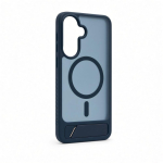 Back panel cover Evelatus Samsung Galaxy A57 Rubber Coated MagSafe With Stand Case Navy Blue