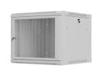 Wall-mounted rack cabinet 19" 9U 600x600 grey perforated door Lanberg (flat pack)