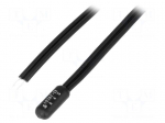 Sensor: temperature | NTC | 10k&Omega; | Body dim: &Oslash;5x15mm | Len: 1.5m