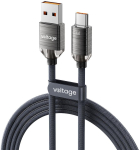 Kabel USB-A / USB-C Voltage PureCrystal 66W 200cm czarny