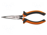 Pliers | cutting,insulated,half-rounded nose | hardened steel