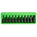 3/8" TORX t&auml;hekujuliste otsikutega l&ouml;&ouml;kmutriv&otilde;tme otsikud, 11 tk DS1201