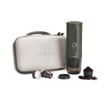 Coffee machine OUTIN Outin Nano Travel Kit, Espresso Machine Bundle with Nano Protective Case, model OTEM-01, color Forest Green