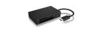 ICY BOX IB-CR401-C3 card reader USB 3.2 Gen 1 (3.1 Gen 1) Type-C Black