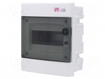 Enclosure: for modular components | IP40 | white | No.of mod: 8 | ABS