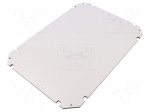 Mounting plate | insulating | W: 250mm | L: 350mm | Series: GEOS | grey