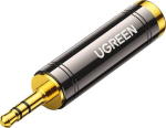 Cable Ugreen  UGREEN adapter  adapter from 3.5 mm jack to 6.5  6.35 mm mini jack (grey)