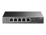 TP-LINK | 5-Port Gigabit Desktop Switch with 4-Port PoE | TL-SG1005P-PD | Unmanaged | Desktop/Wall mountable