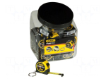 Measuring tape | L: 2000mm | Width: 13mm | plastic | Class: II | yellow