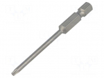 Screwdriver bit | Torx&reg; | TX09 | Overall len: 70mm