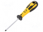 Screwdriver | slot | SL 4mm | Series: Dextro | Blade length: 75mm