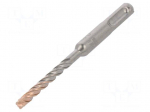 Drill bit | for concrete | &Oslash;: 6mm | L: 110mm | metal | cemented carbide